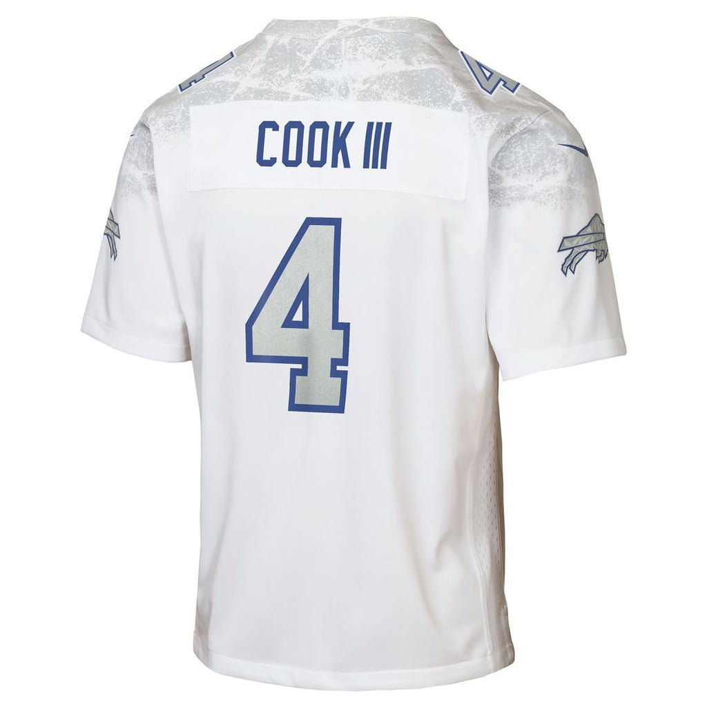 James Cook III Buffalo Bills Youth Rivalries Collection Jersey - White