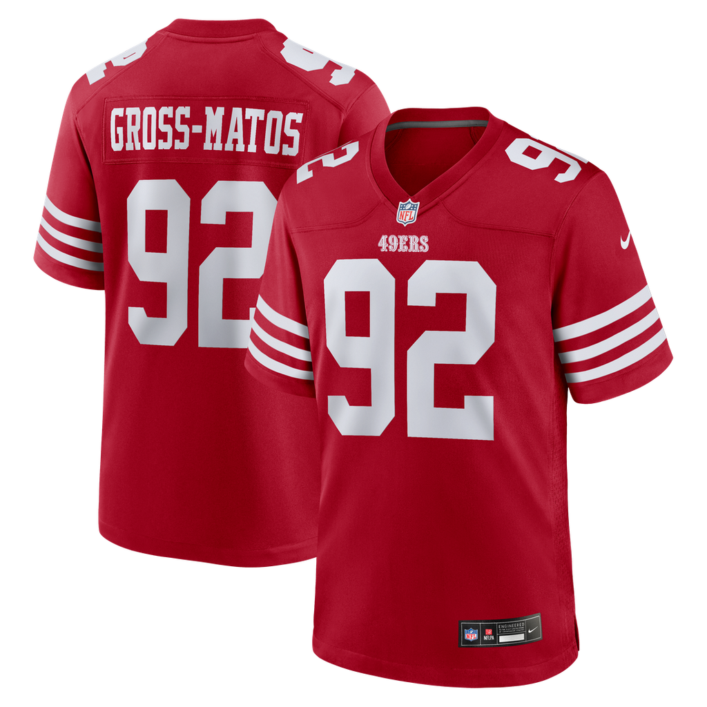 Yetur Gross-Matos San Francisco 49ers Team Jersey - Scarlet
