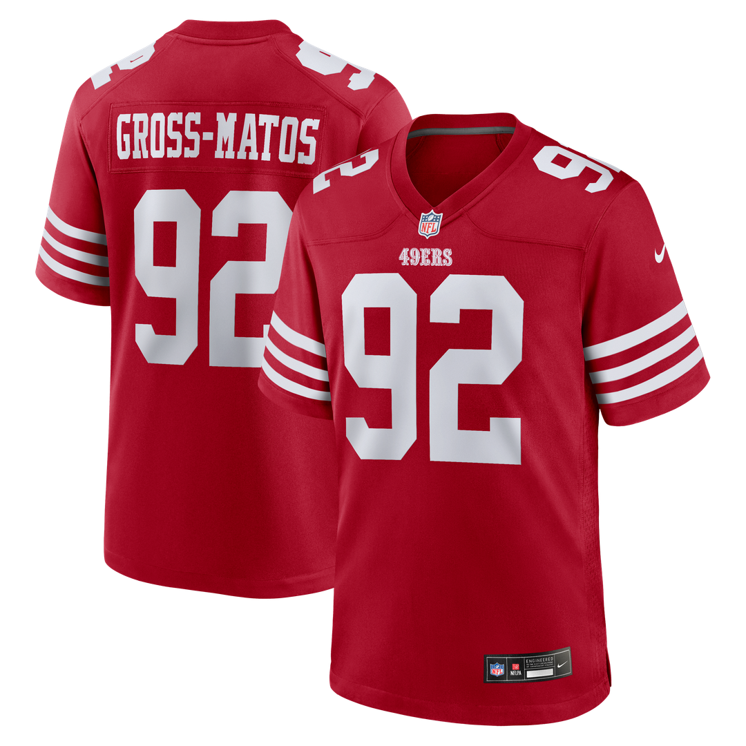 Yetur Gross-Matos San Francisco 49ers Team Jersey - Scarlet