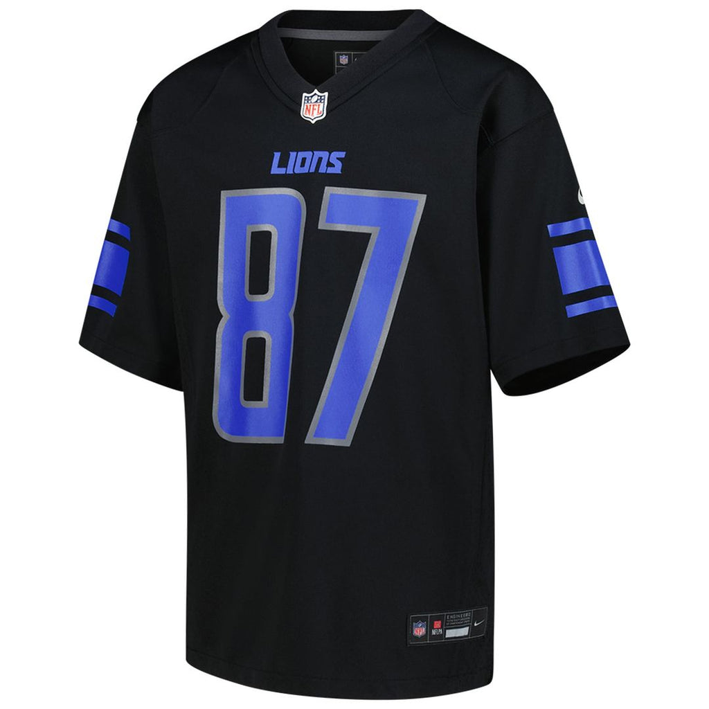 Sam LaPorta Detroit Lions Youth Jersey - Black