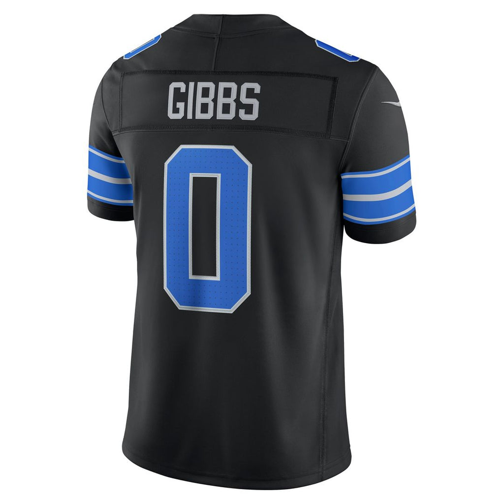 Jahmyr Gibbs Detroit Lions Alternate Stitched Jersey - Black