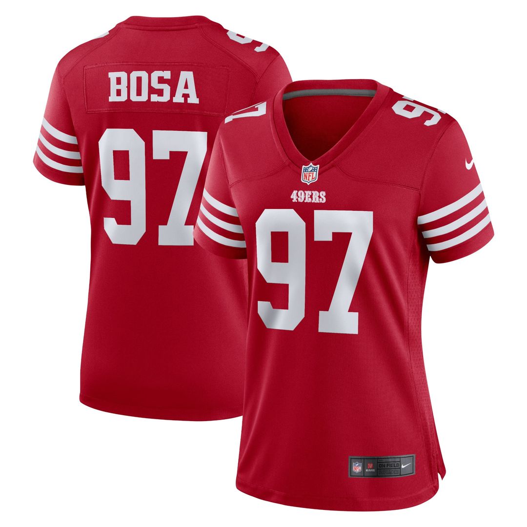 Nick Bosa San Francisco 49ers Women's Team Jersey - Scarlet