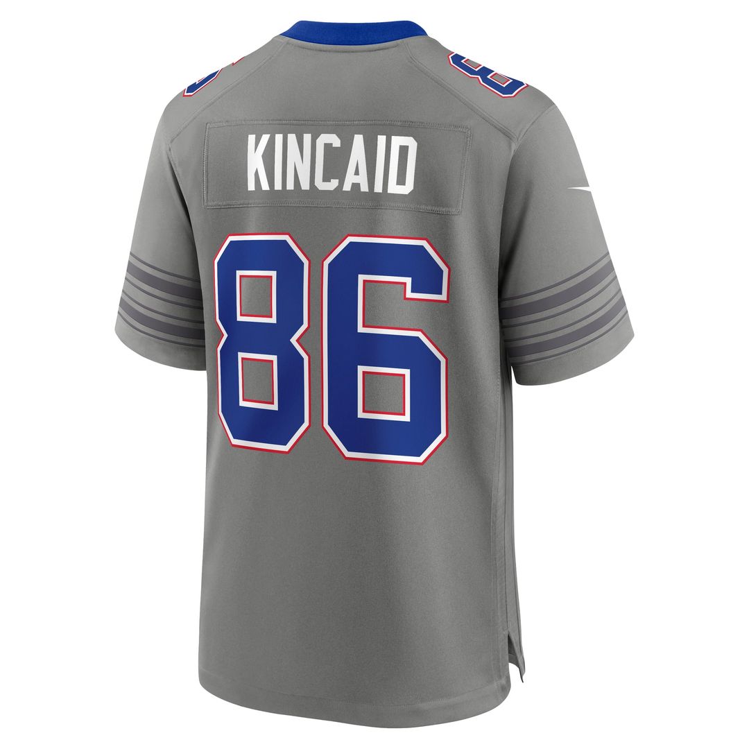 Dalton Kincaid Buffalo Bills Nickel City Jersey - Gray
