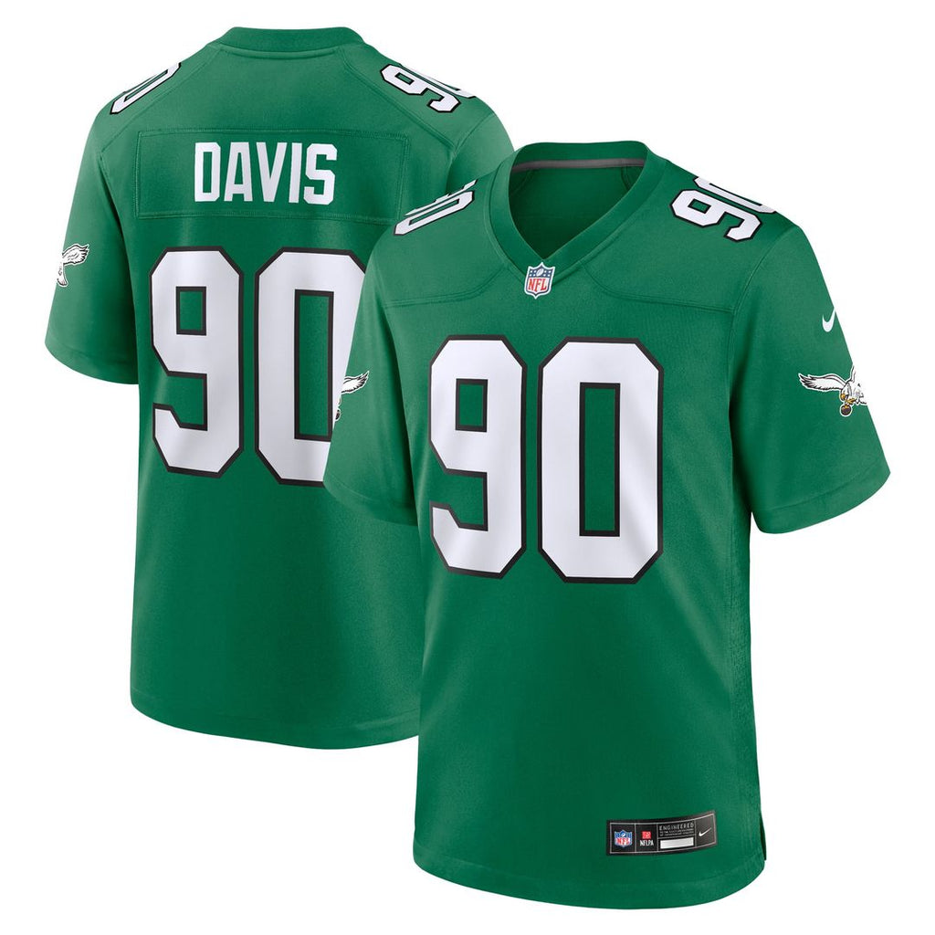 Davis Philadelphia Eagles Alternate Jersey - Kelly Green