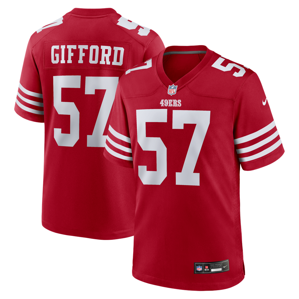 Luke Gifford San Francisco 49ers Team Jersey - Scarlet