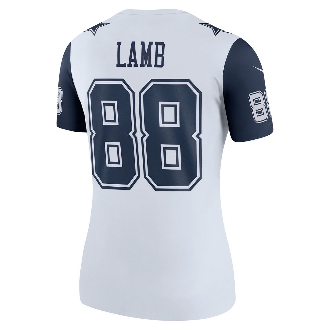 CeeDee Lamb Dallas Cowboys Women's Legend Player Performance Top - White