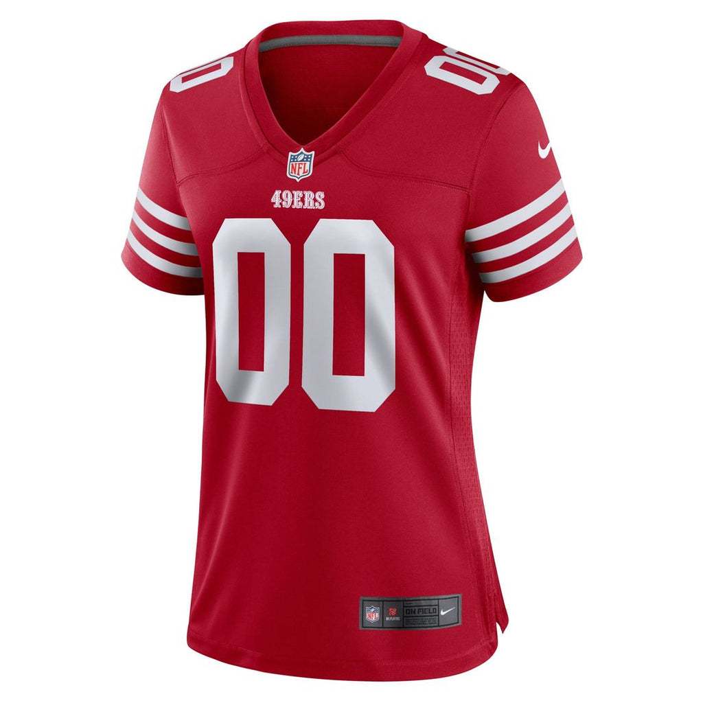 San Francisco 49ers Women's 80th Anniversary Custom Jersey - Scarlet