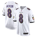 Lamar Jackson Baltimore Ravens Jersey - White