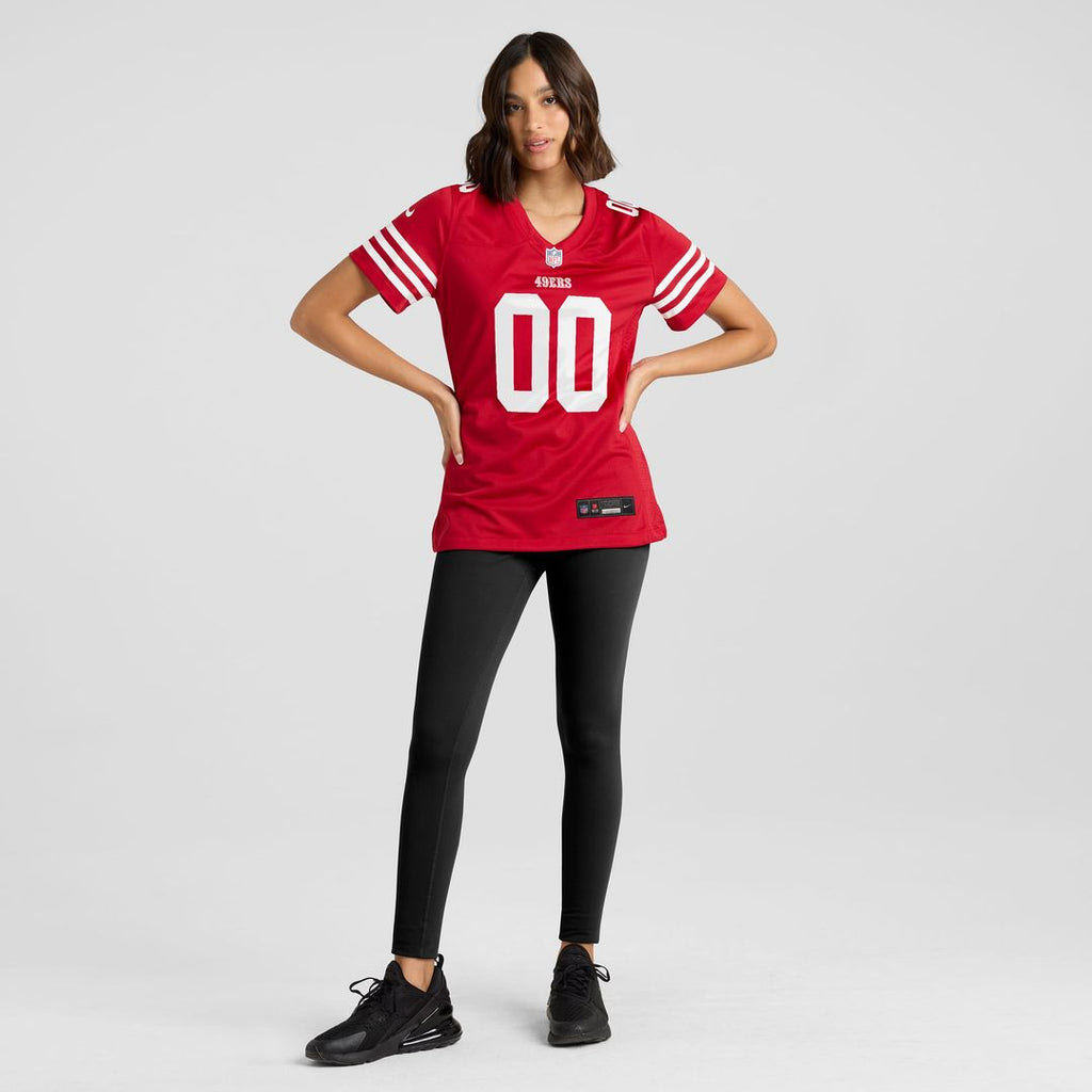 San Francisco 49ers Women's 80th Anniversary Custom Jersey - Scarlet