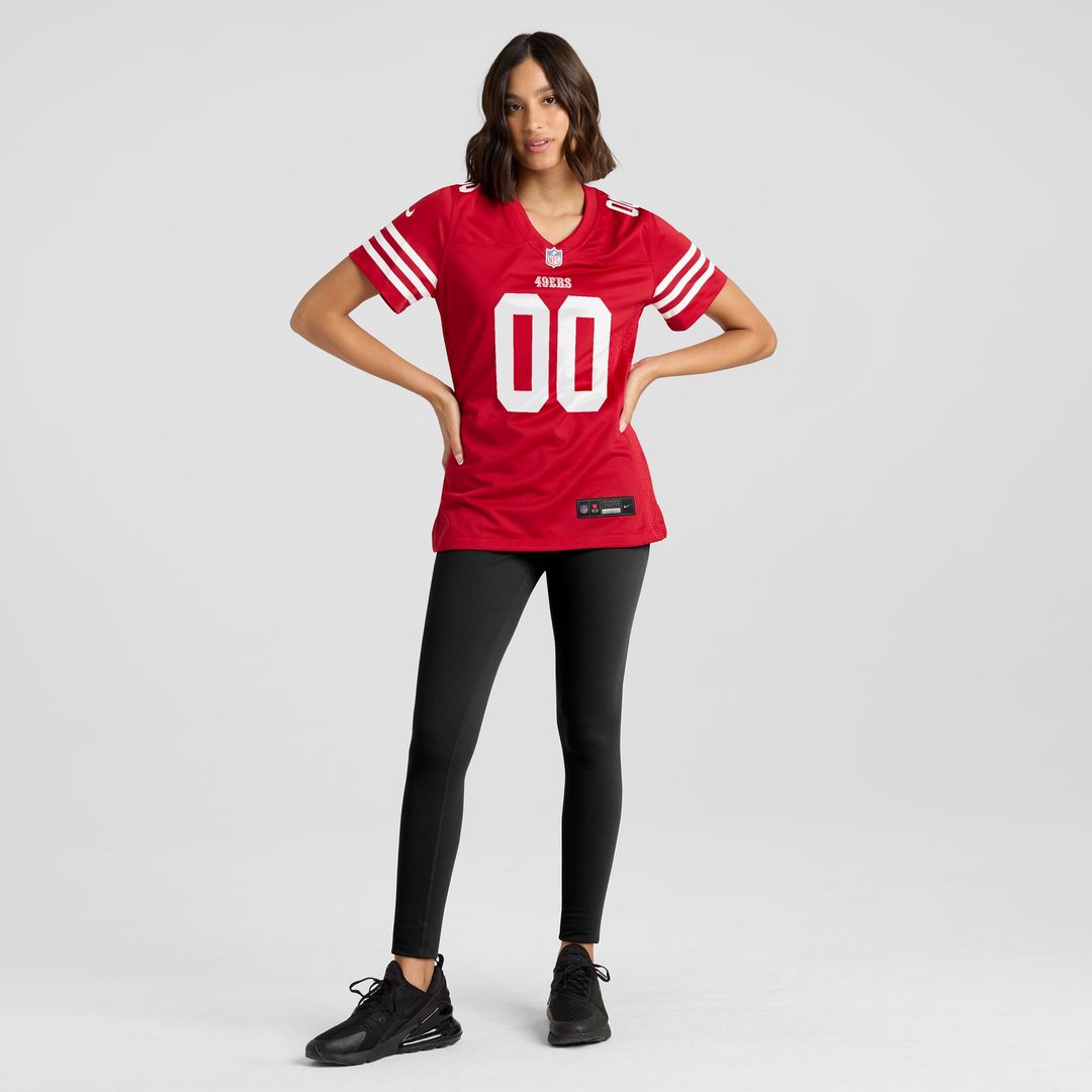 San Francisco 49ers Women's 80th Anniversary Custom Jersey - Scarlet