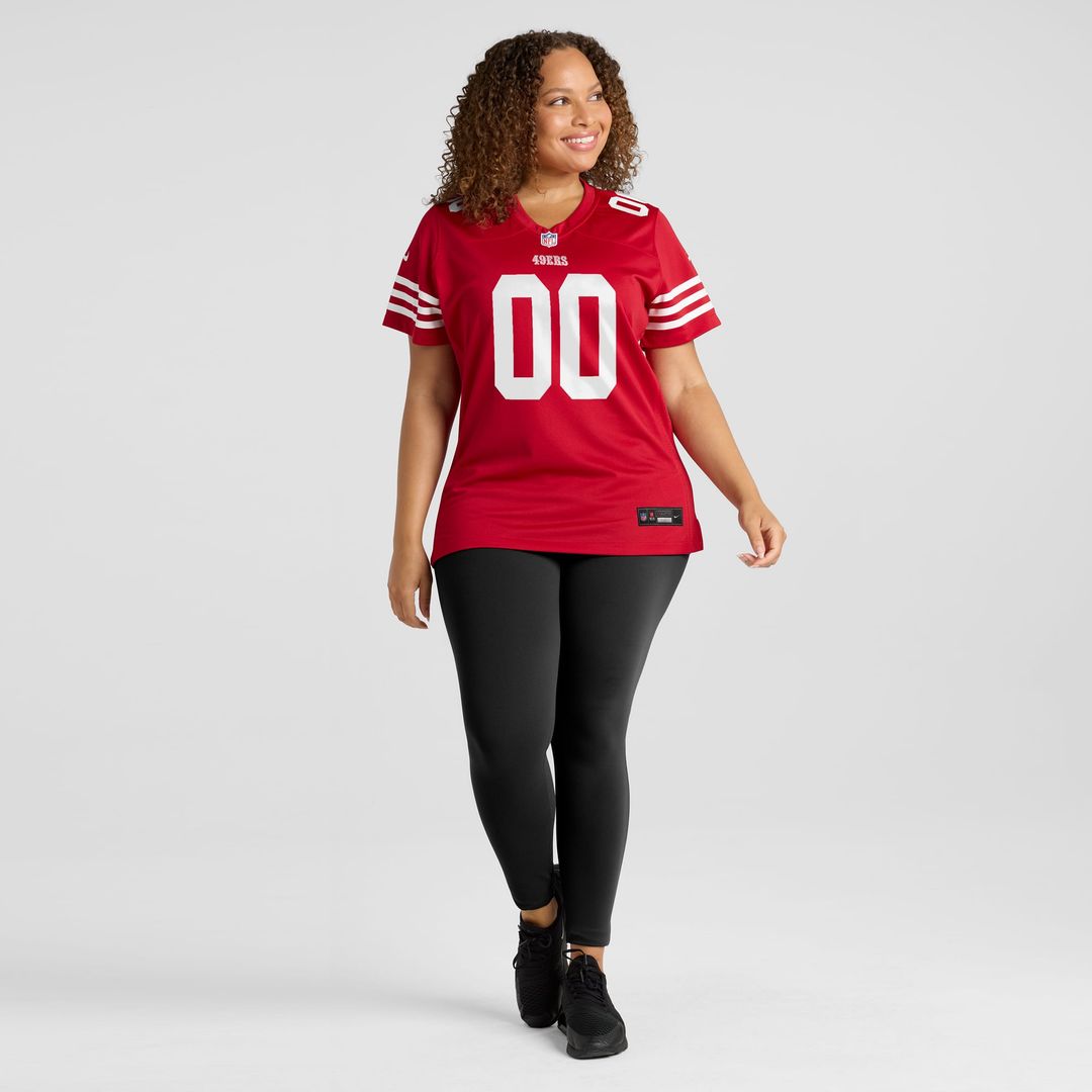 San Francisco 49ers Women's 80th Anniversary Custom Jersey - Scarlet