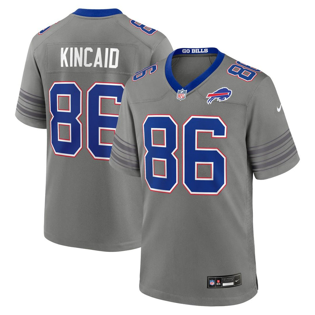 Dalton Kincaid Buffalo Bills Nickel City Jersey - Gray
