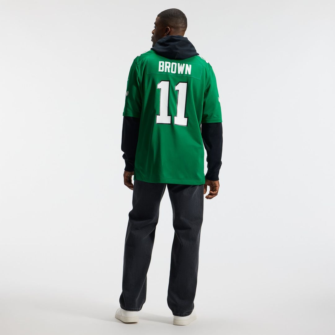 A.J. Brown Philadelphia Eagles Team Jersey - Midnight Green