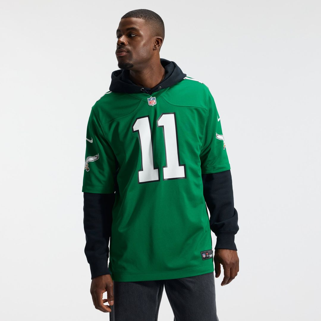 A.J. Brown Philadelphia Eagles Team Jersey - Midnight Green
