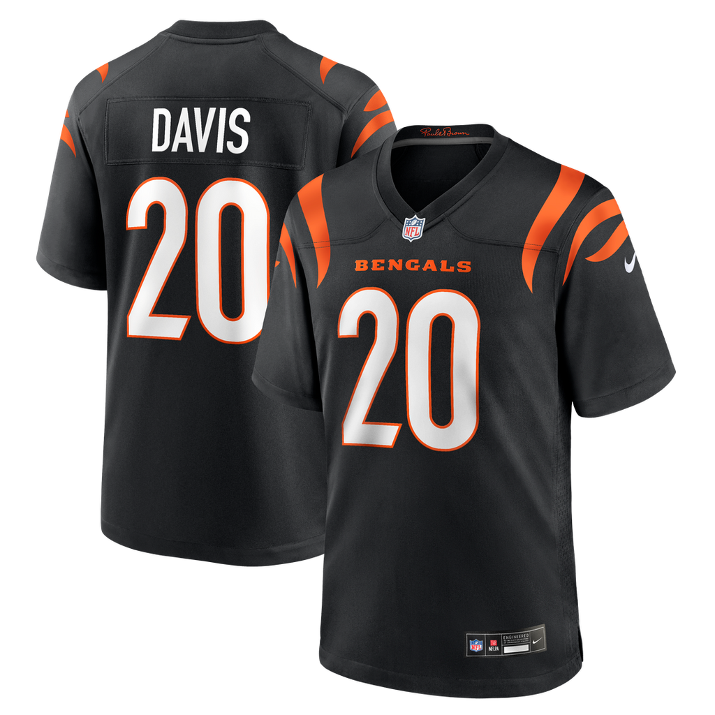 Tacario Davis Cincinnati Bengals Team Jersey - Black