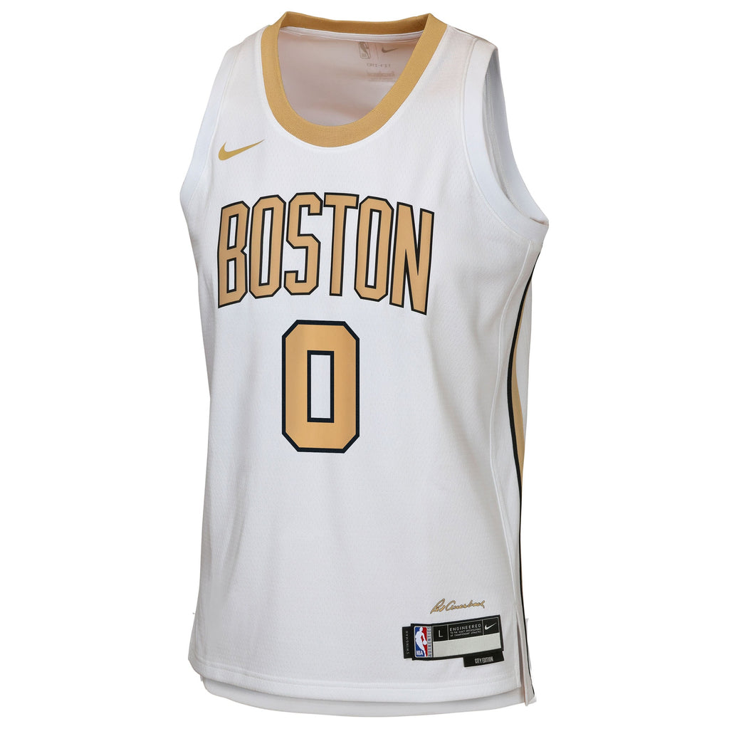 Boston Celtics 2025/26 Jersey - White - Jayson Tatum - Youth