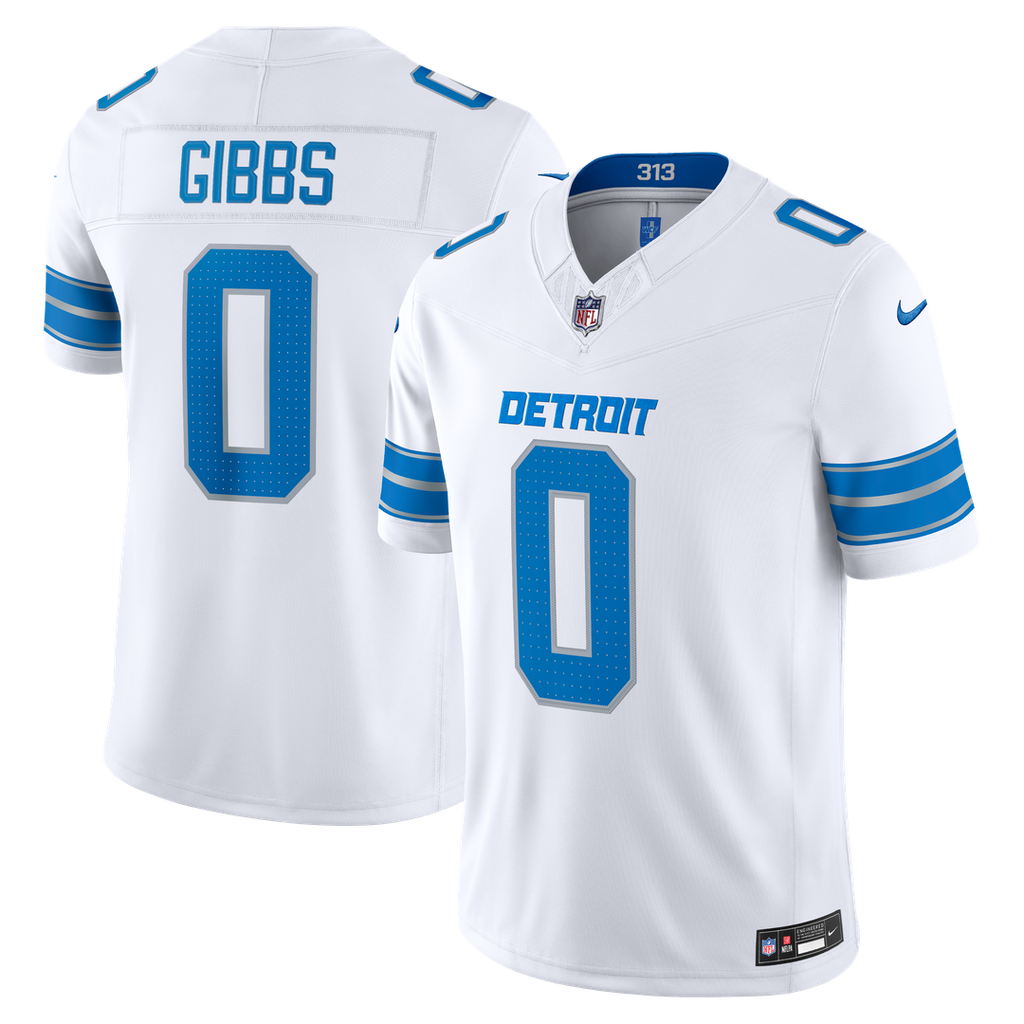 Jahmyr Gibbs Detroit Lions Alternate Stitched Jersey - Black