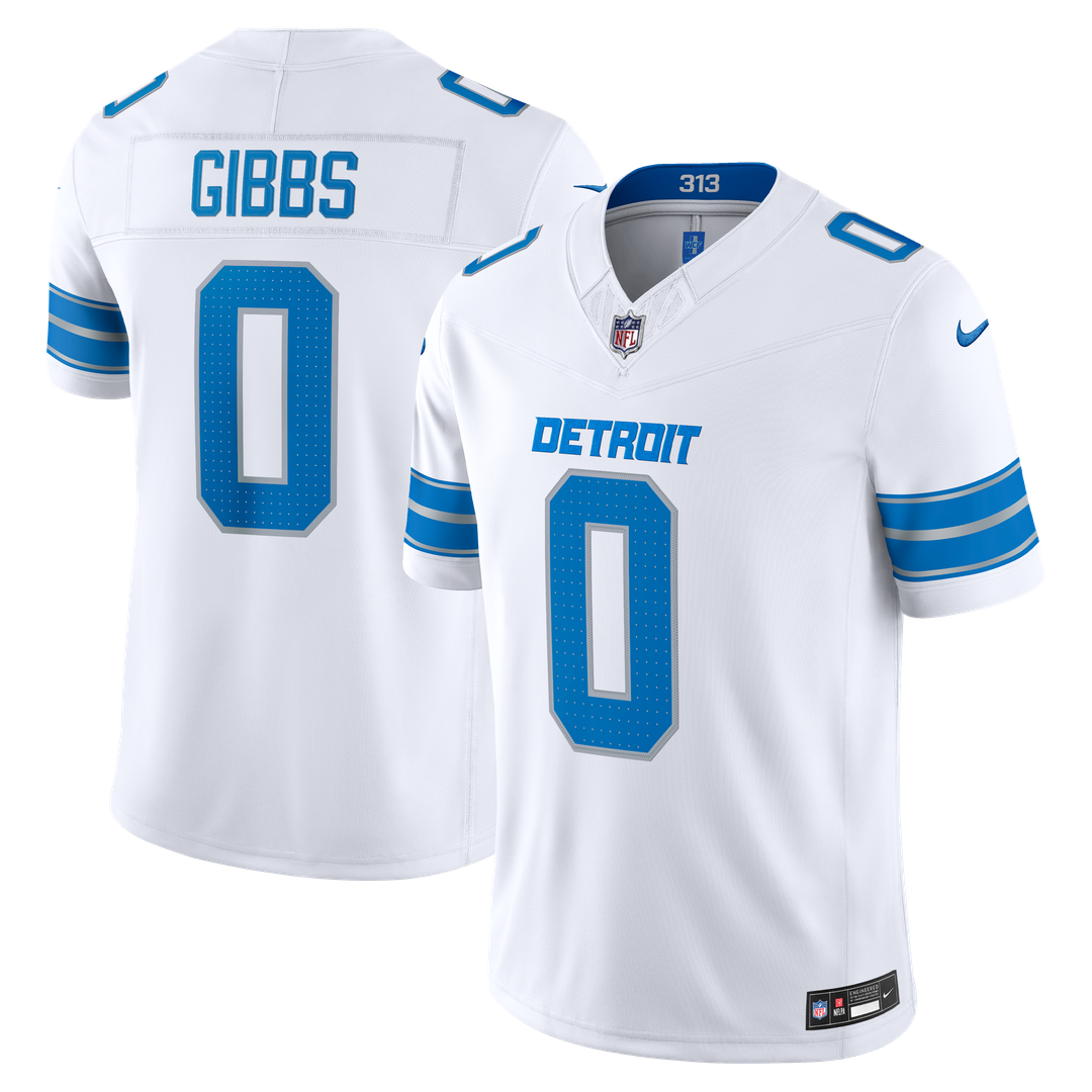 Jahmyr Gibbs Detroit Lions Alternate Stitched Jersey - Black