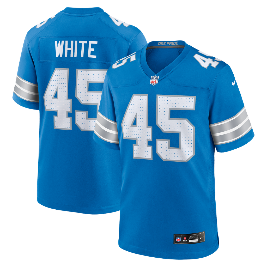 Devin White Detroit Lions Team Jersey - Blue
