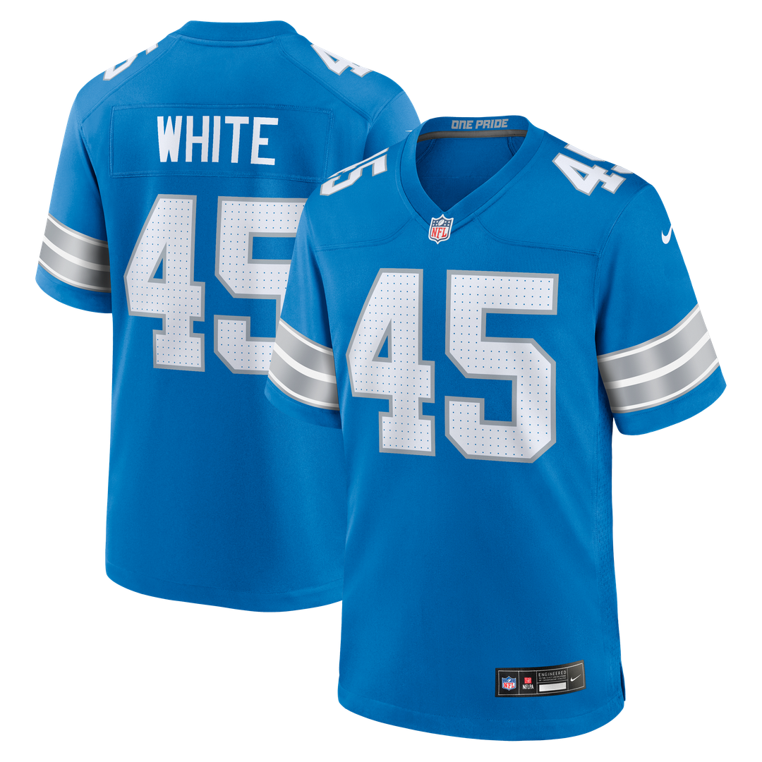Devin White Detroit Lions Team Jersey - Blue