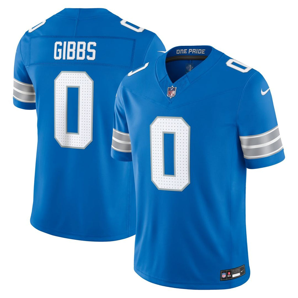 Jahmyr Gibbs Detroit Lions Alternate Stitched Jersey - Black