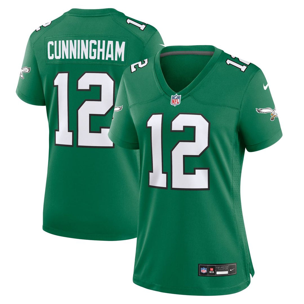 Randall Cunningham Philadelphia Eagles Women's Alternate Jersey - Kelly Green