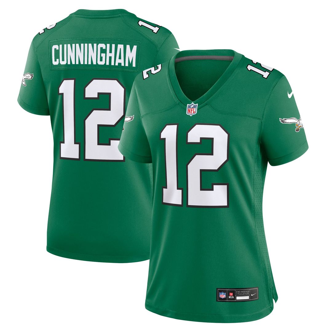 Randall Cunningham Philadelphia Eagles Women's Alternate Jersey - Kelly Green