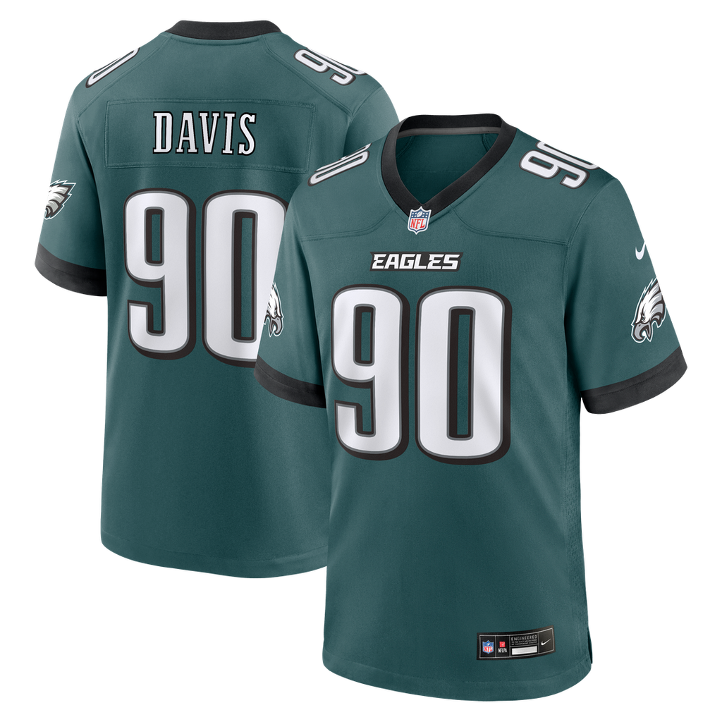 Davis Philadelphia Eagles Alternate Jersey - Kelly Green
