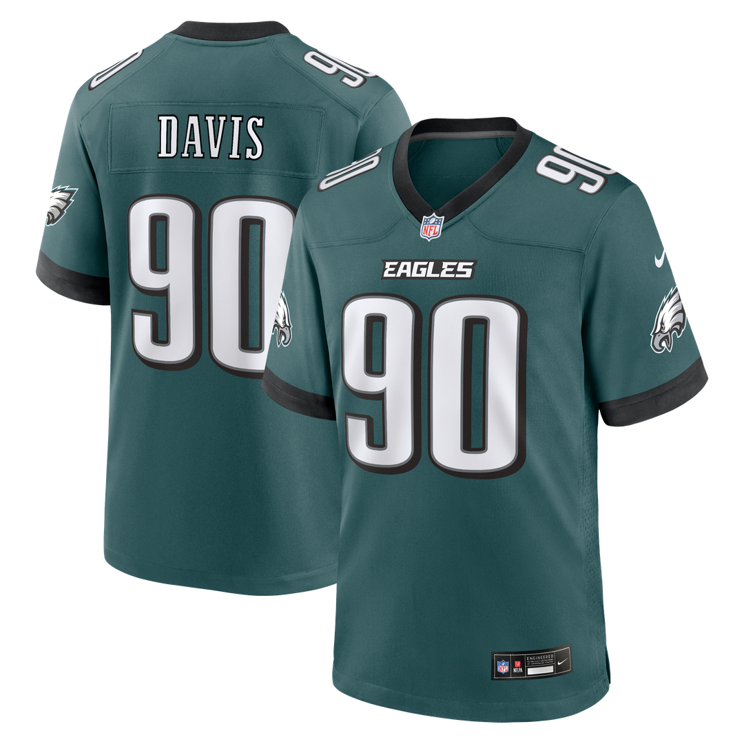 Davis Philadelphia Eagles Alternate Jersey - Kelly Green