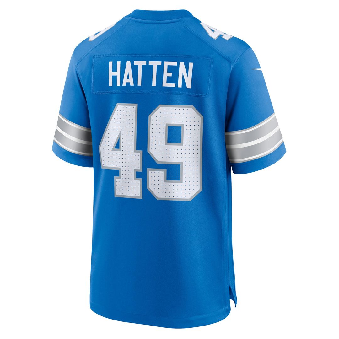 Hogan Hatten Detroit Lions Jersey - Blue
