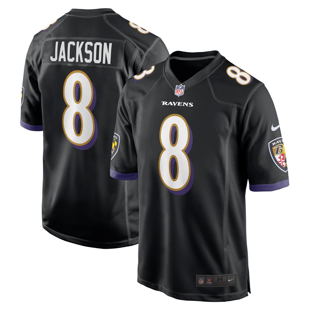 Lamar Jackson Baltimore Ravens Jersey - White