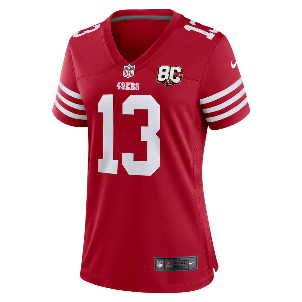 Brock Purdy San Francisco 49ers Women's 80th Anniversary Jersey - Scarlet