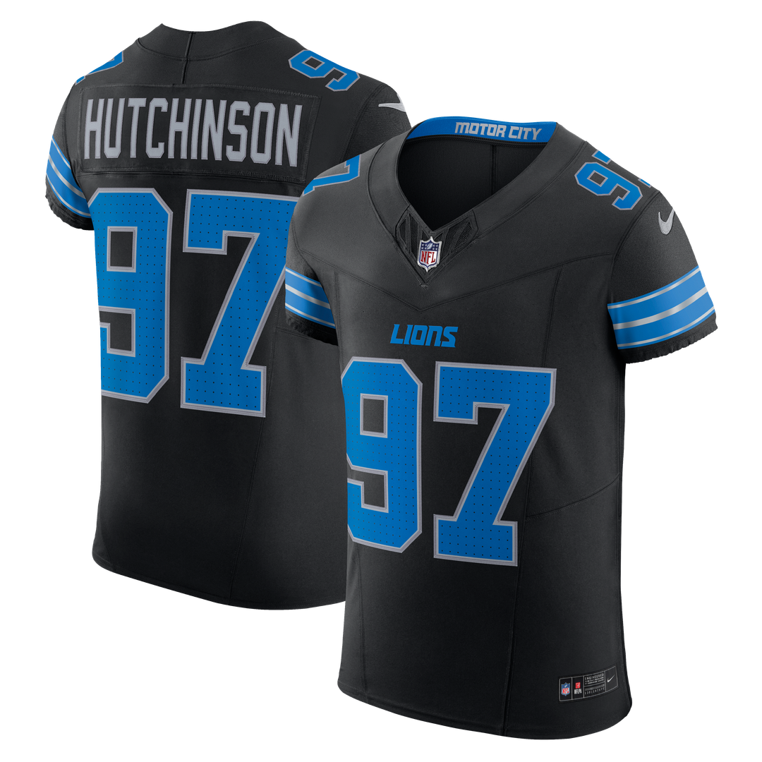 Aidan Hutchinson Detroit Lions Alternate Elite Jersey - Black